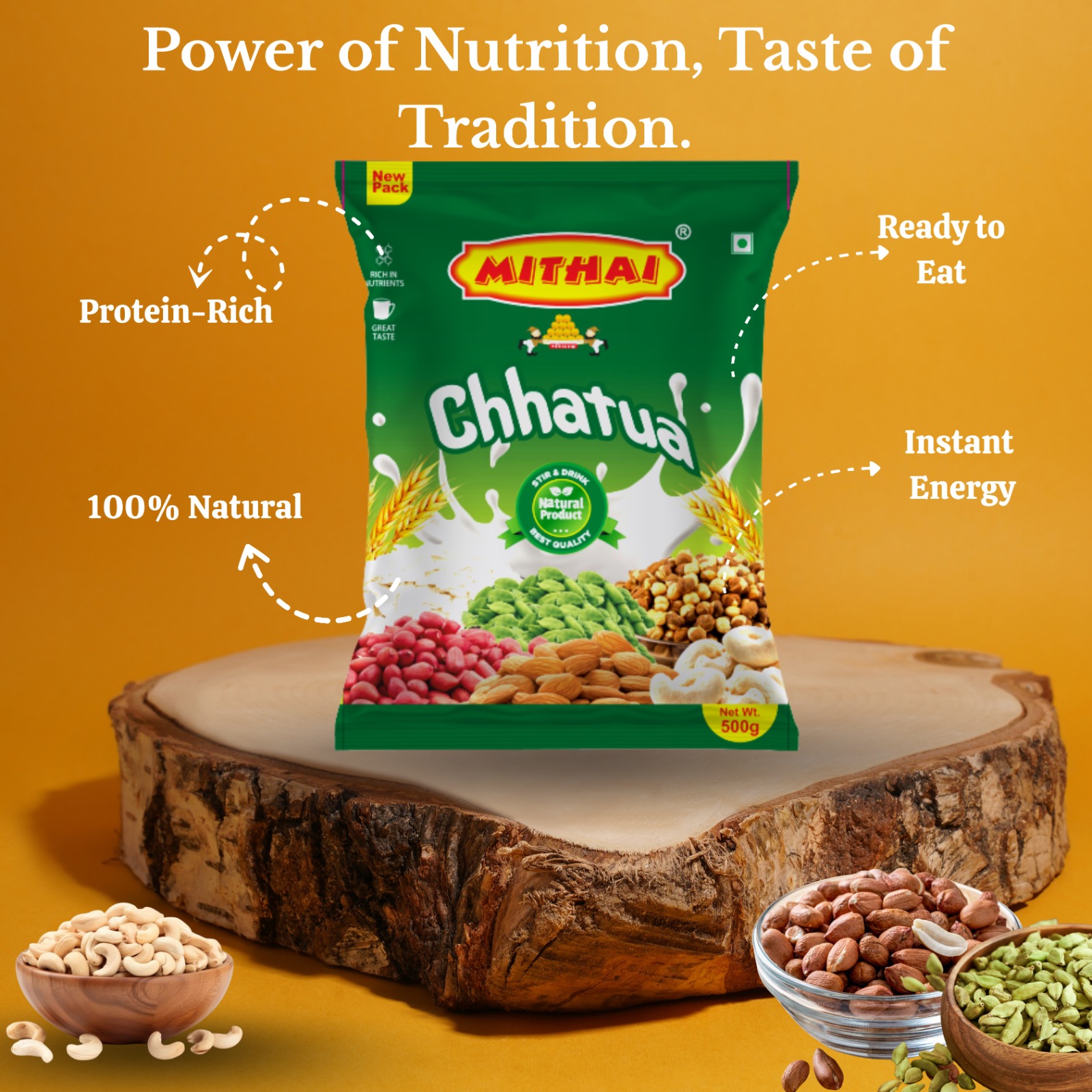 MITHAI Mix CHHATUA -1KG (Pack of 2*500g)