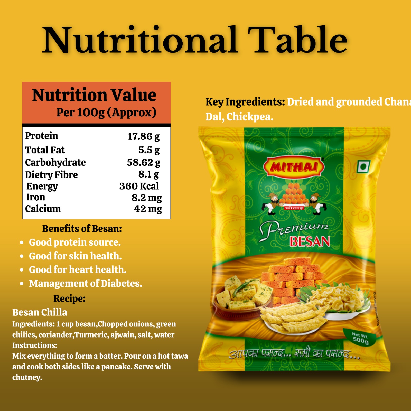 Mithai Fine Besan -1KG